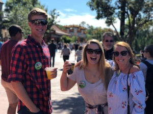 Walt Disney World's Epcot Food & Wine Festival friends drinking around the world