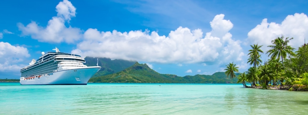 cruise ships at sea