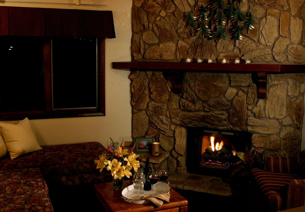 Snow Lake Lodge Fireplace